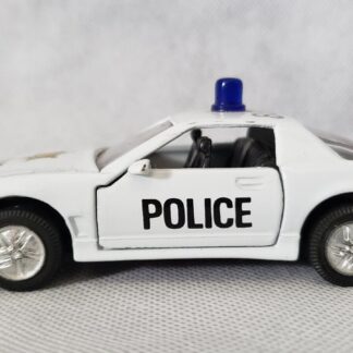Friction Diecast Car Pontiac Firebird Trans Am Pull-Back Police Wind-Up Toy Car