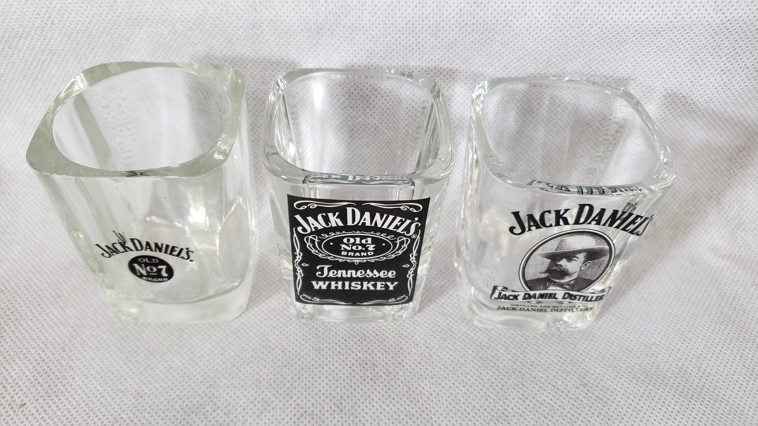 Jack Daniels Square Whiskey Shot Glass Set Vintage Distillery Advertising Art - Image 25